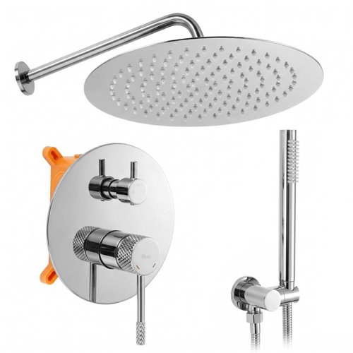 Rea Chromowany zestaw prysznicowy podtynkowy box Venti chrom-P8714
