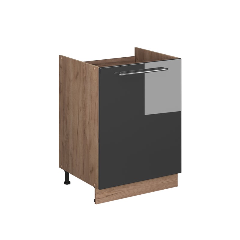 Vicco Szafka pod zlew Fame-Line, Antracyt połysk/Dąb goldkraft, 60 cm