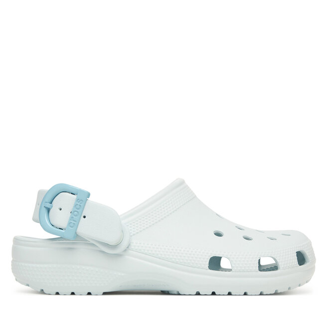 Klapki Crocs Classic Enamel Buckle Clog 213347 Niebieski jasny