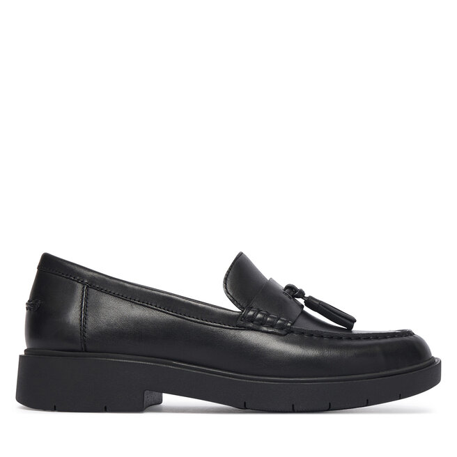 Loafersy Geox D Spherica Ec1 B D65DKA 43 C9999 Czarny