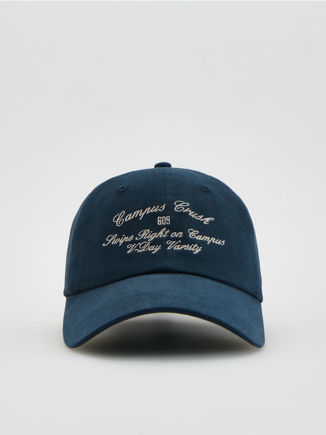 Reserved - Czapka baseball z haftem - granatowy