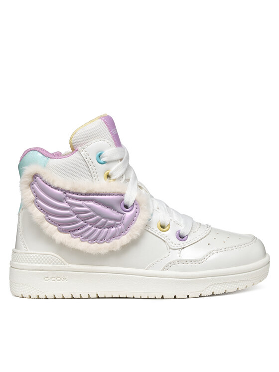 Geox Sneakersy J Washiba Girl J66HXA 0NFKN C0761 D Biały