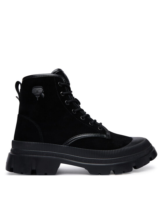 KARL LAGERFELD Trzewiki Trekka Mens Nft KL25252 Czarny