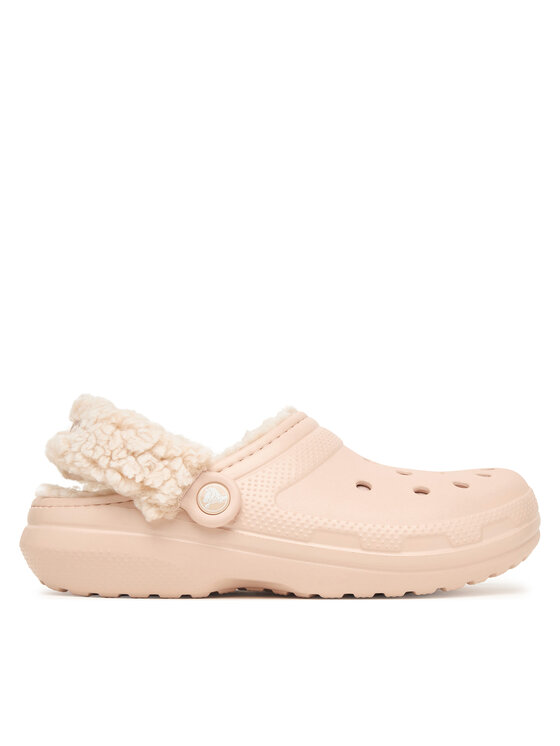 Crocs Klapki Classic Fleece Lined Clog Quartz 211396 Różowy