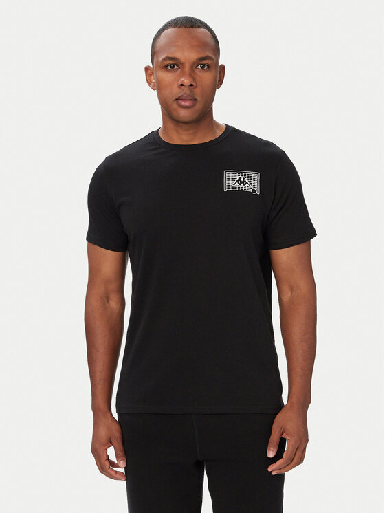 Kappa T-Shirt 322P14W Czarny Regular Fit
