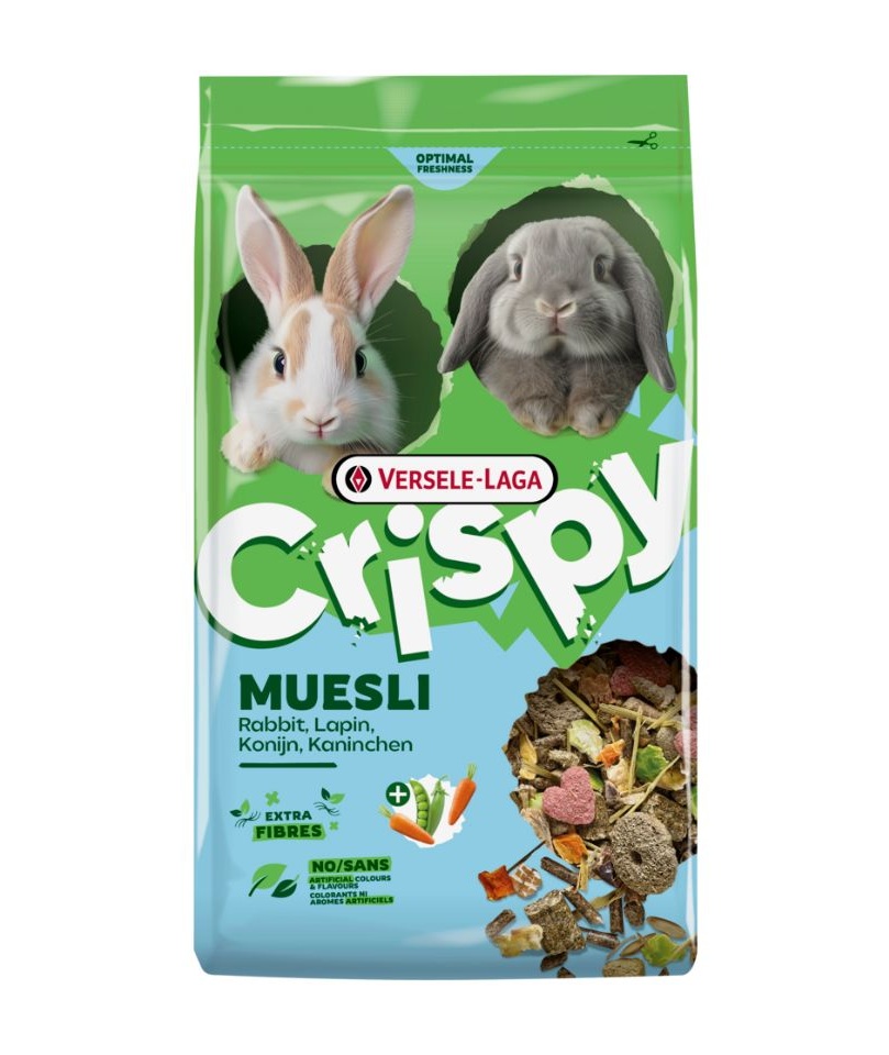 VERSELE-LAGA Crispy Muesli Rabbit 2,5 kg pokarm dla królików miniaturowych