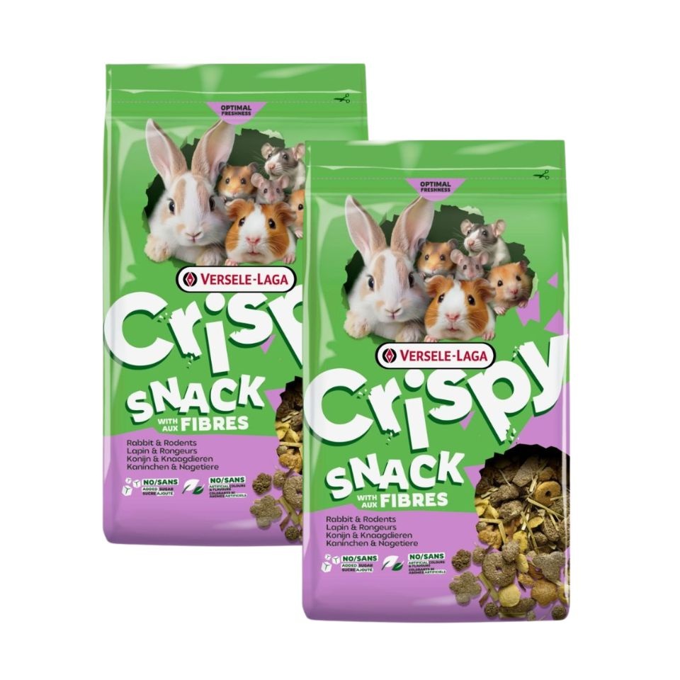 VERSELE-LAGA Crispy Snack with Fibres 2x550g przysmaki bogate w błonnik dla królików i gryzoni