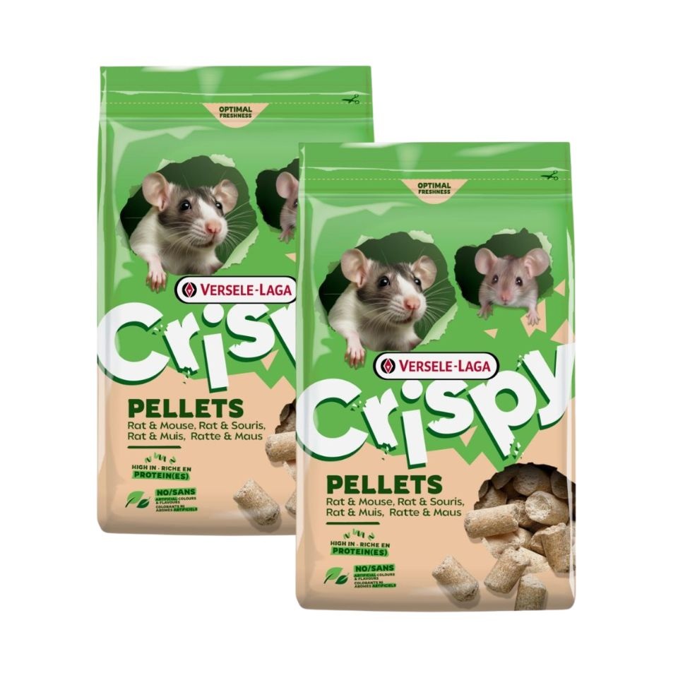 VERSELE-LAGA Crispy Rat and Mouse 2x1 kg karma w formie pelletu dla szczurów i myszy