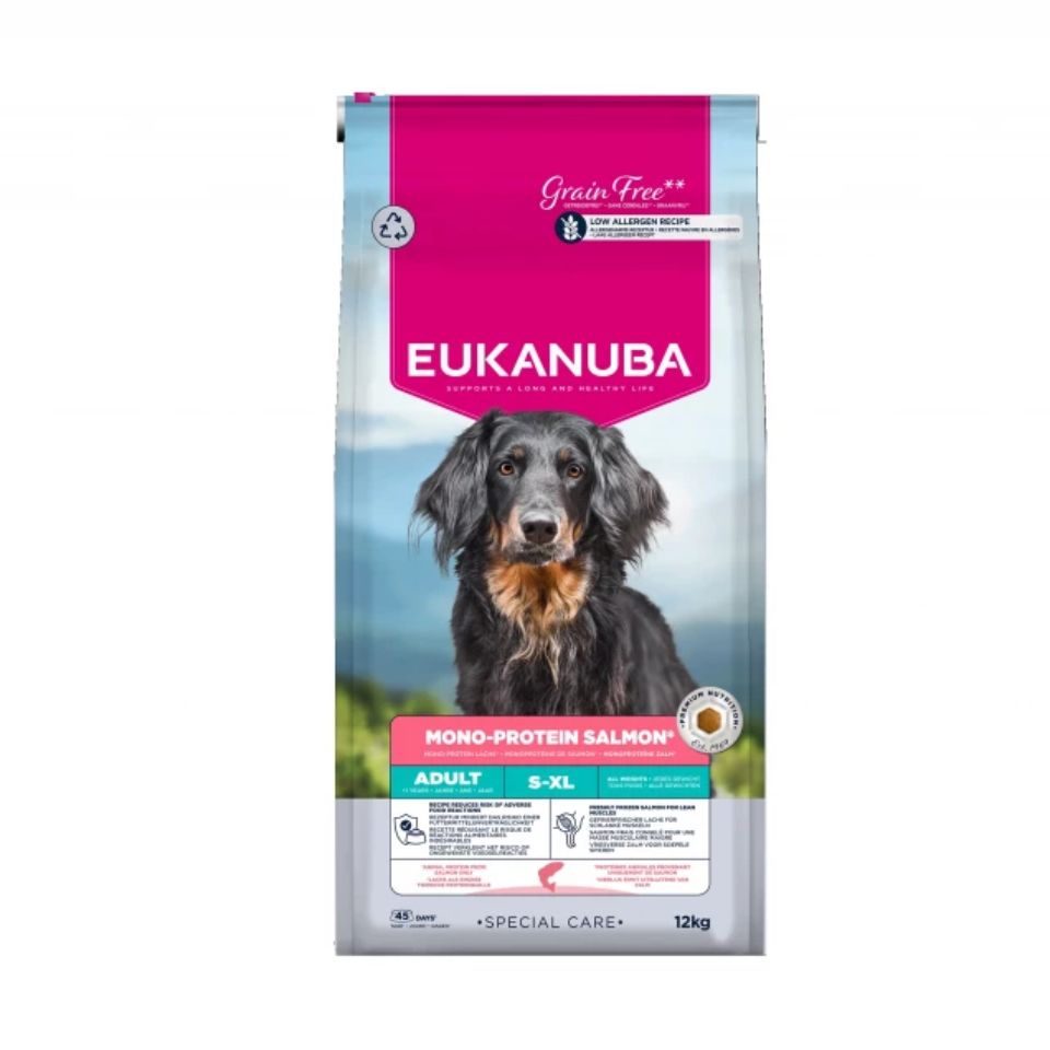 EUKANUBA Special Care Mono-Protein Adult Salmon 12 kg monoproteinowa karma z łososiem dla dorosłych psów