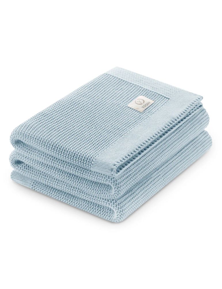 Yosoy Kocyk bambus bawełna Monaco French Blue