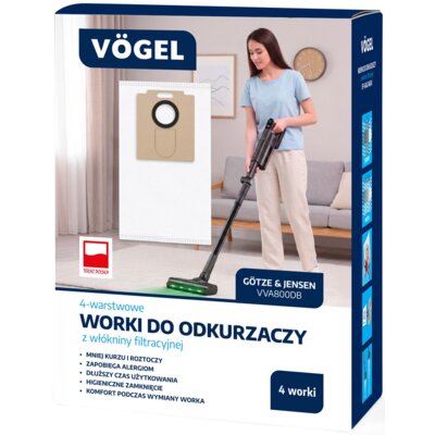Worek do odkurzacza VÖGEL VVA800DB (4 sztuki)