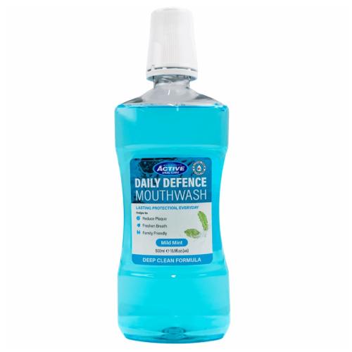 Beauty Formulas Daily Defence Delikatna Mięta Płyn do płukania jamy ustnej, 500 ml