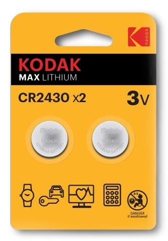 Kodak CR2430 (2 szt.) CR2430 battery (2 pack) 30417755