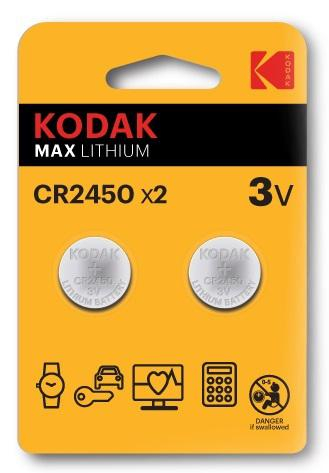 Kodak CR2450 (2 szt.) CR2450 battery (2 pack) 30417762