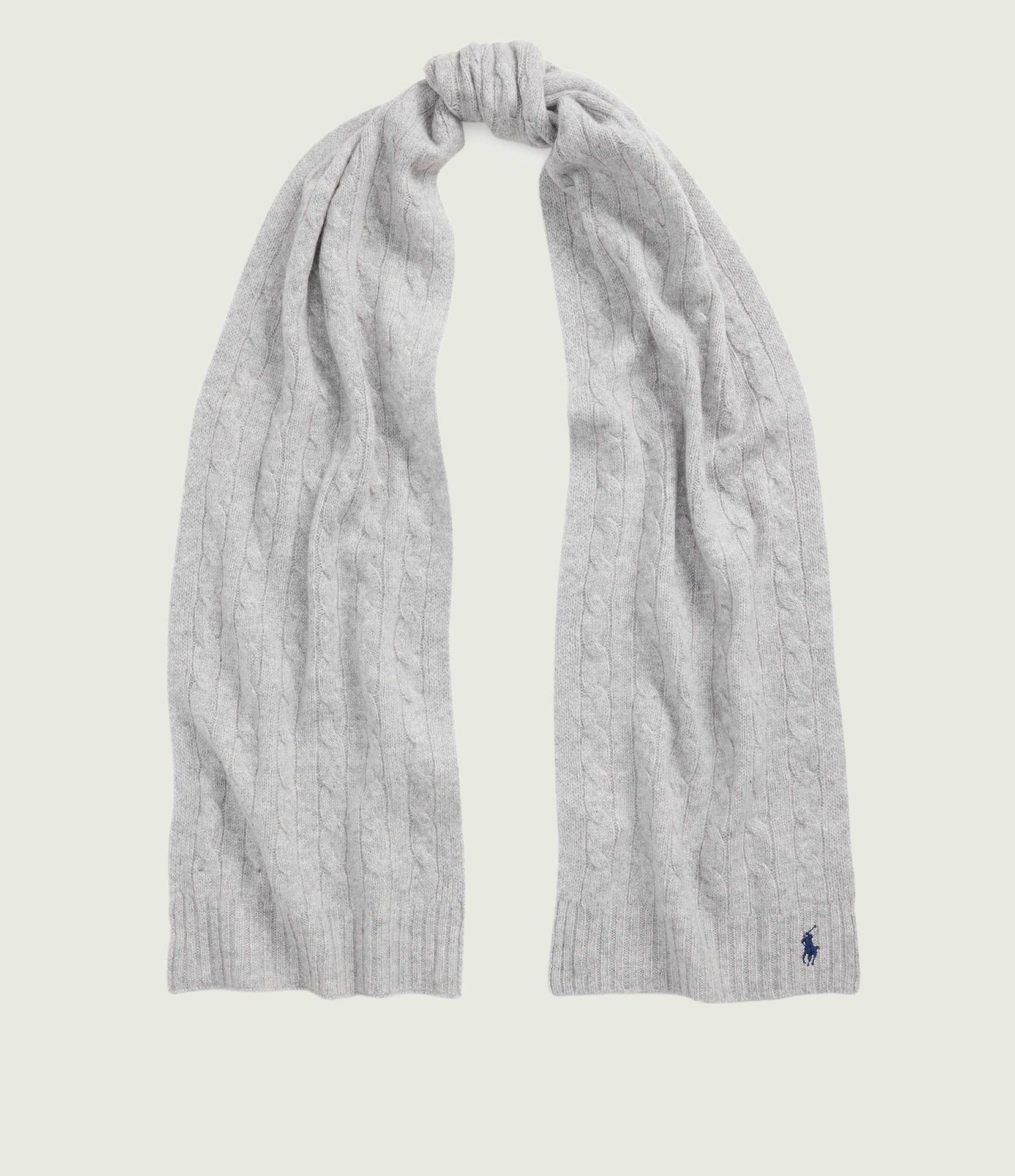 POLO RALPH LAUREN Wełniany szal z dodatkiem kaszmiru