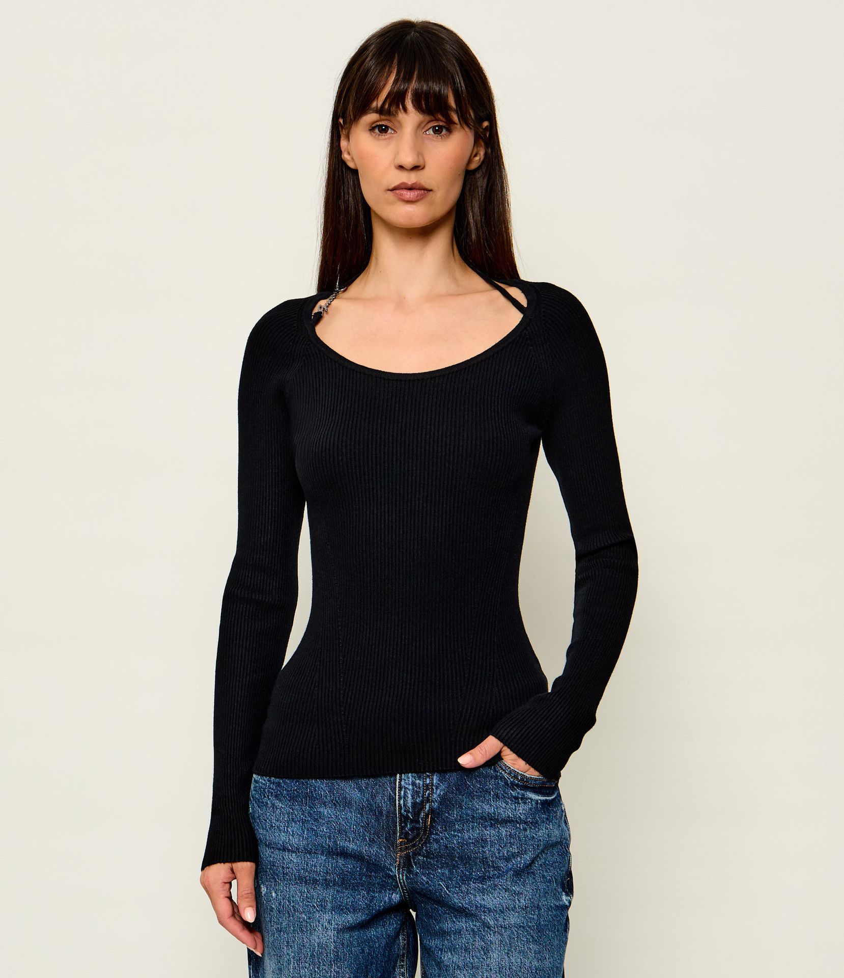 GUESS Bluzka Meghan Slim Fit