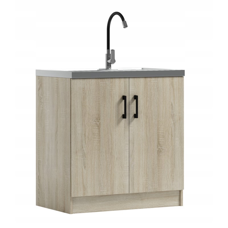 Szafka kuchenna pod zlew KD 80 dąb sonoma (W6)
