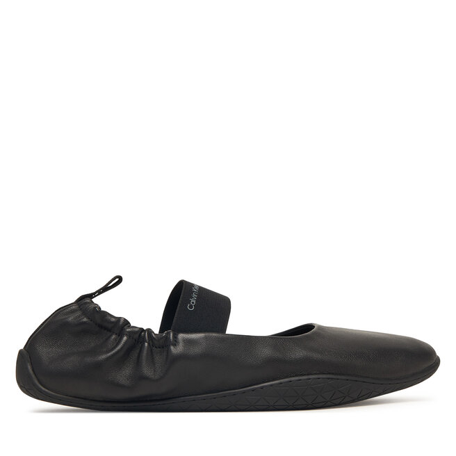 Baleriny Calvin Klein Ballet Sneaker Mj Lth HW0HW03308 Czarny