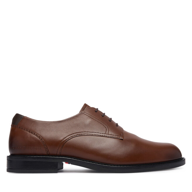 Półbuty Tommy Hilfiger Corporate Dressy Lth FM0FM06023 Brązowy