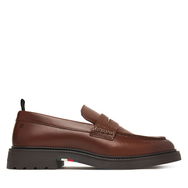 Loafersy Tommy Hilfiger Corporate Casual FM0FM05968 Brązowy
