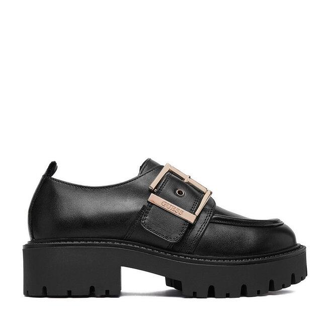 Loafersy Guess EO-CI12-LEA-01 Czarny