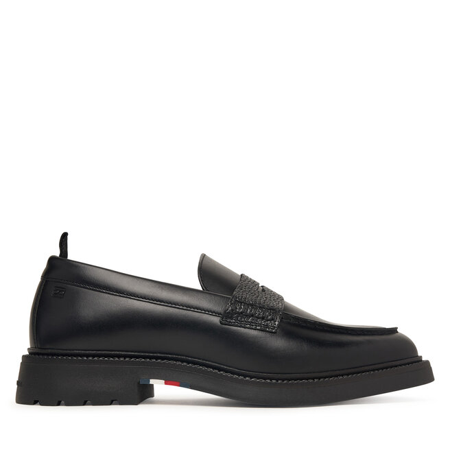 Loafersy Tommy Hilfiger Corporate Casual FM0FM05968 Czarny