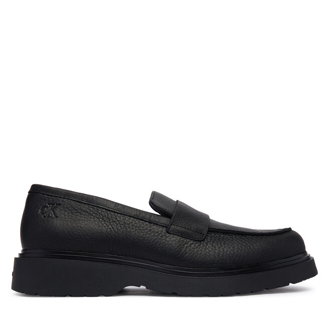 Loafersy Calvin Klein Combat Ess Loafer Tu Lth HM0HM02347 Czarny