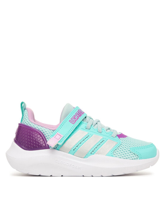 adidas Sneakersy Lightorama Runner Shoes Children KJ9715 Turkusowy