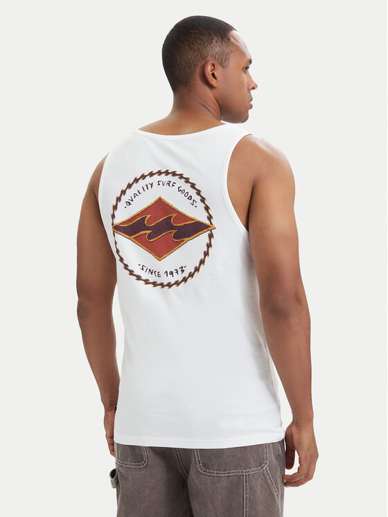 Billabong Tank top Rotor Diamond EBYZT00303 Biały Regular Fit