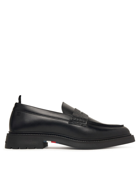 Tommy Hilfiger Loafersy Corporate Casual FM0FM05968 Czarny