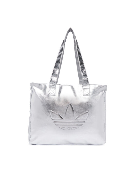 adidas Torebka Shopper Metallic Pu Bag KR1566 Srebrny