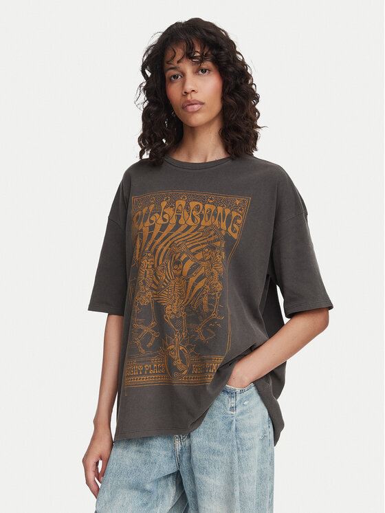 Billabong T-Shirt EBJZT00455 Czarny Regular Fit
