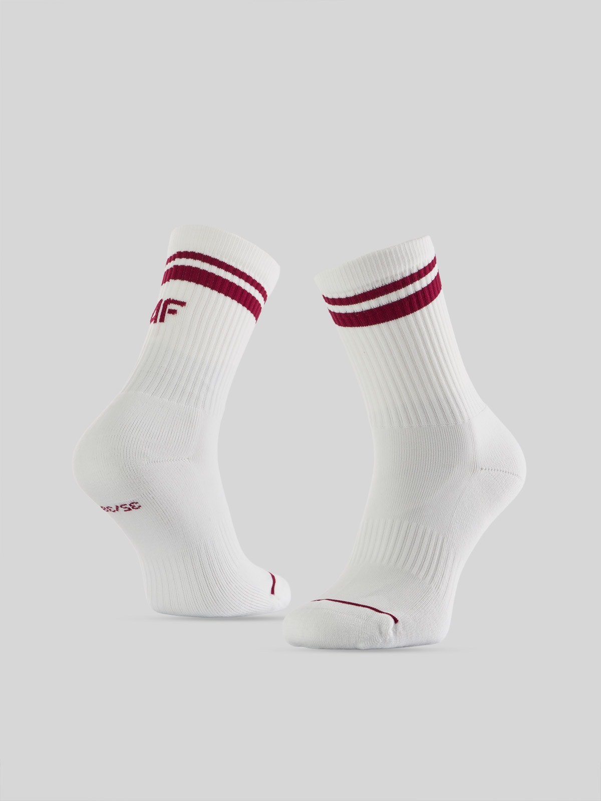 4F Skarpetki tenisowe długie (2-pack) damskie - białe 39-42
