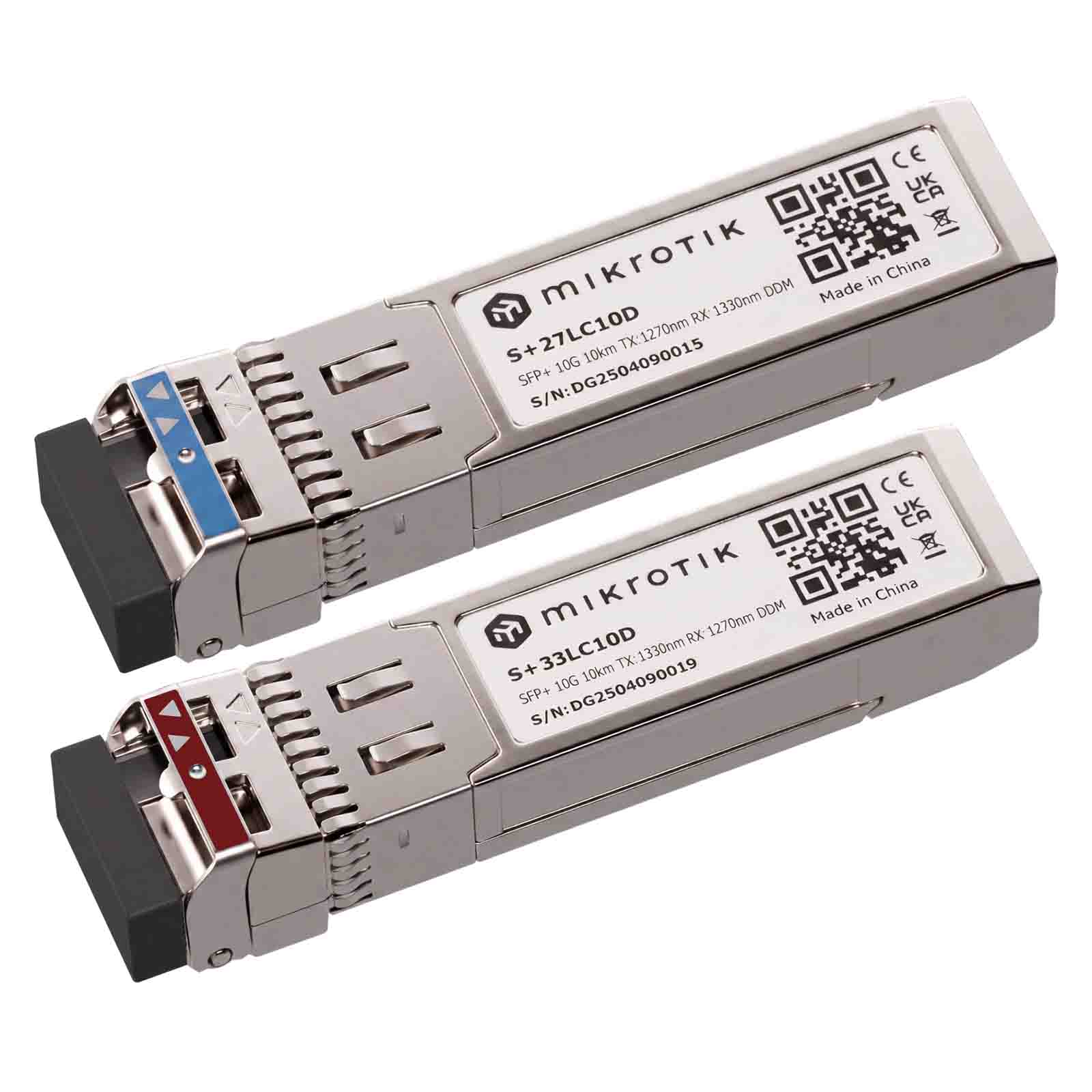 MikroTik S+2733LC10D SFP+ 10G, SM LC, DDM, 10km, para