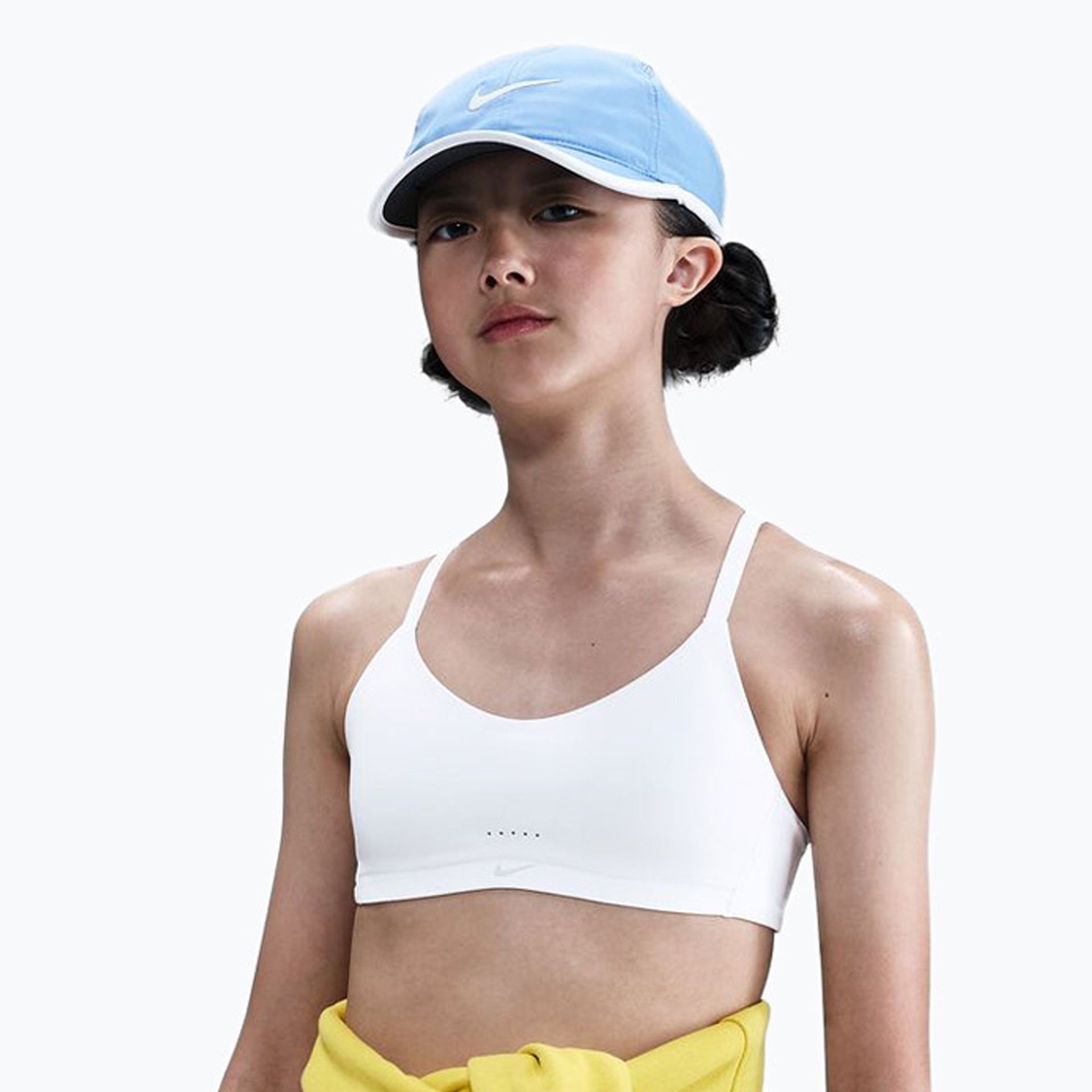 Biustonosz dziewczęcy Nike Alate White/Light Smoke Grey WYSYŁKA W 24H 30 DNI NA ZWROT