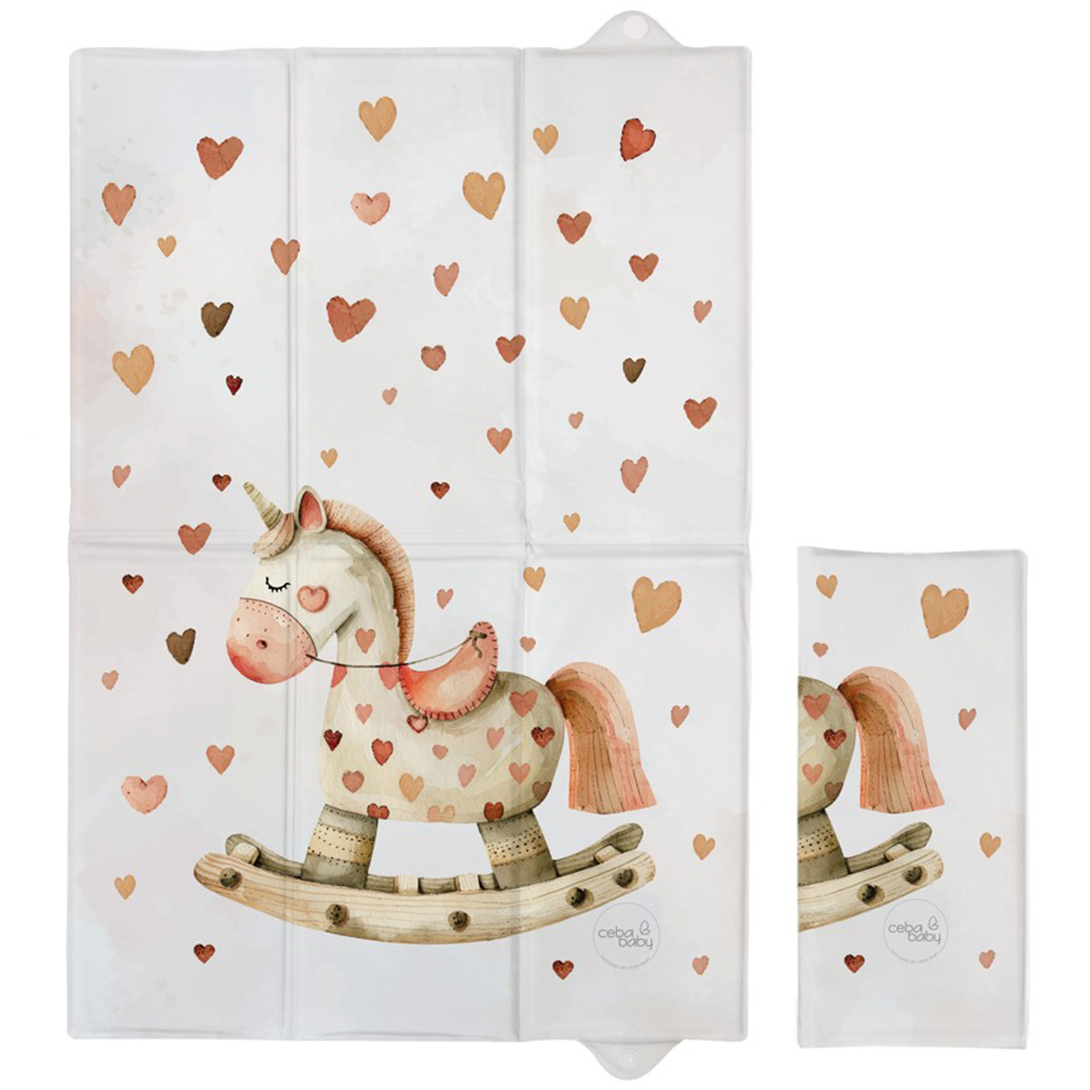Ceba Baby, składana mata do przewijania, Rocking Horse, 60 x 40 cm