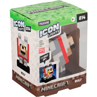 Zabawka lampka nocna PALADONE Minecraft Wilk