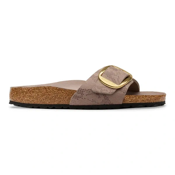 Madrid Big Buckle Python Gray Taupe - 39