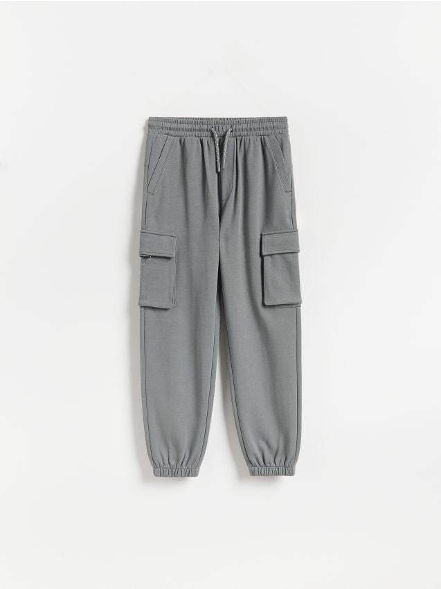 Reserved - Spodnie jogger cargo - ciemnoszary