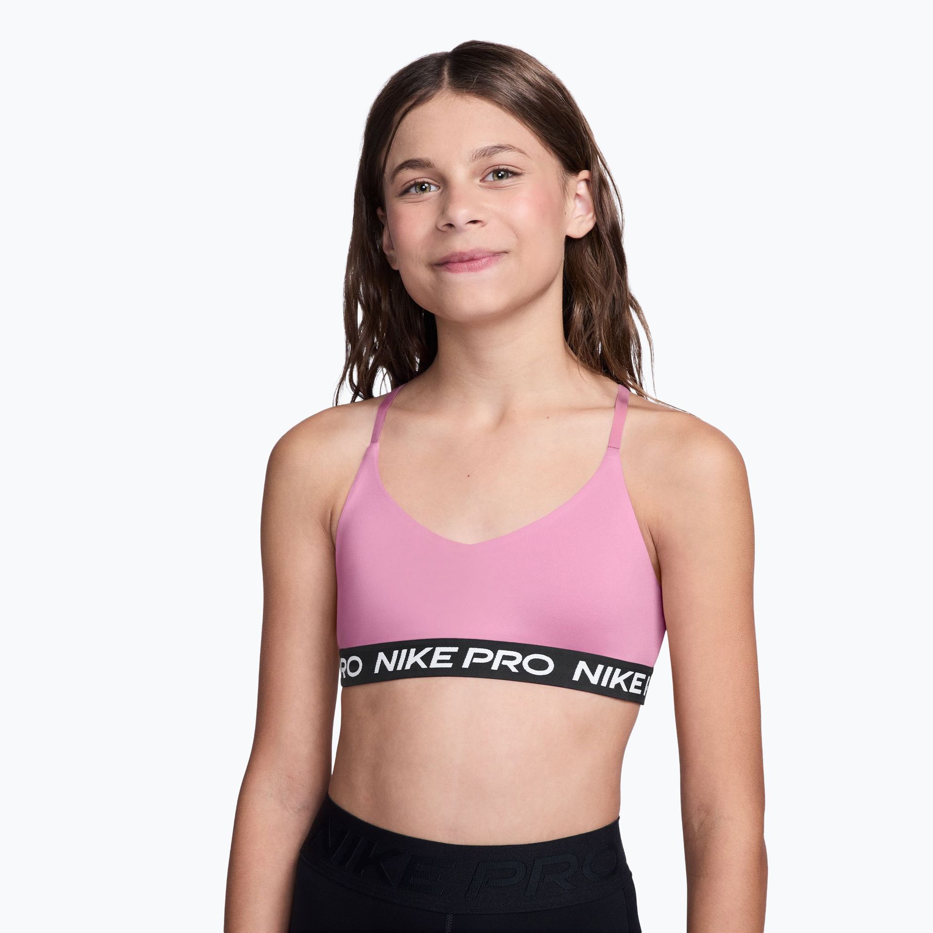 Biustonosz dziewczęcy Nike Pro Pink Rise WYSYŁKA W 24H 30 DNI NA ZWROT