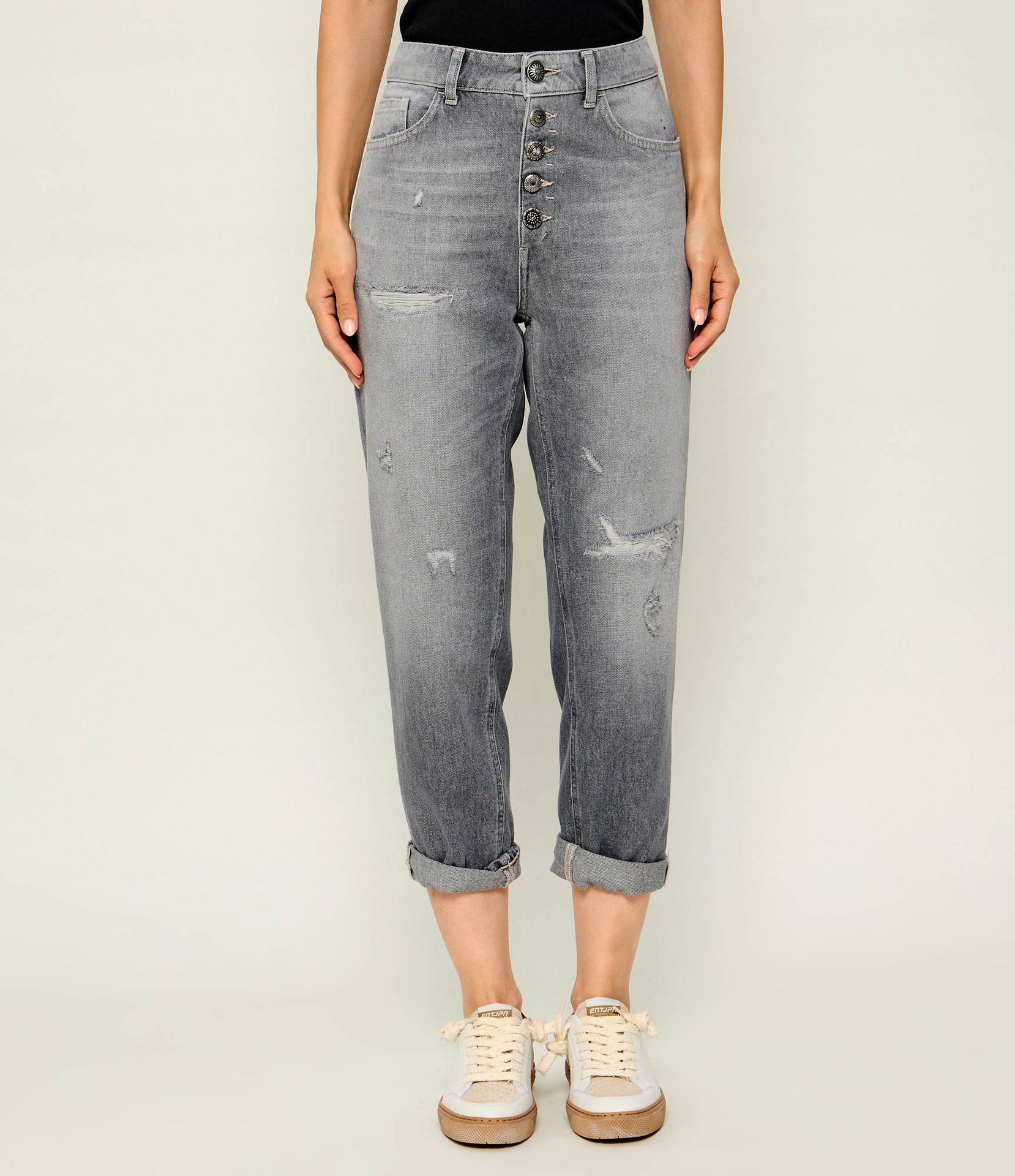 DONDUP - made in Italy Jeansy Koons Loose fit high waist