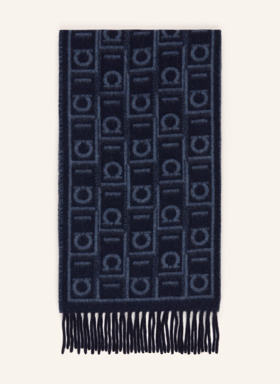 Ferragamo Szalik Z Kaszmirem blau
