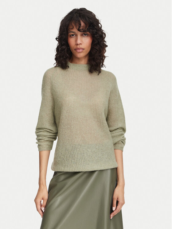 BOSS Sweter Fewena 50564438 Zielony jasny Relaxed Fit