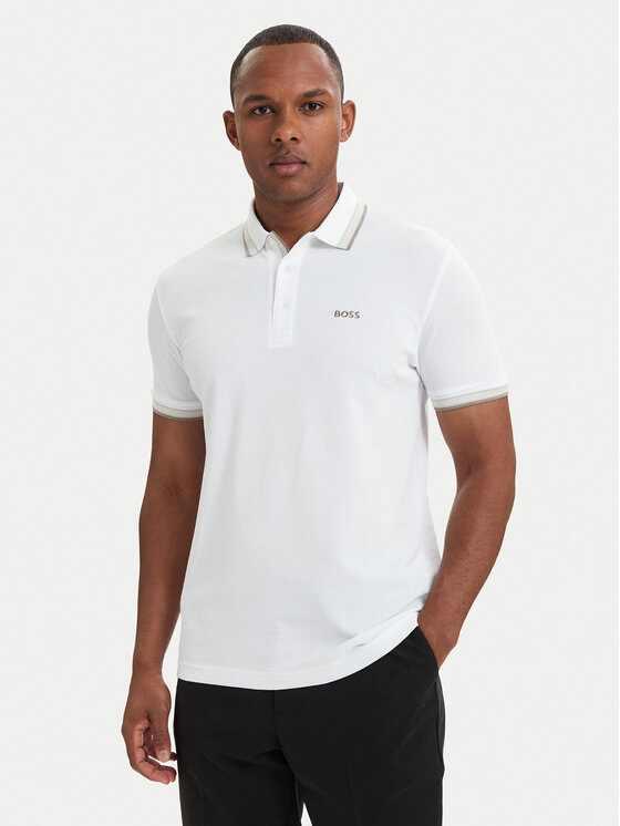 BOSS Polo Paddy 50469055 Beżowy jasny Regular Fit