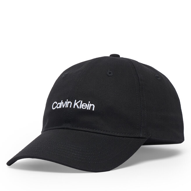 Czapka z daszkiem Calvin Klein Titlecase Embroidery LV04D5003G Czarny