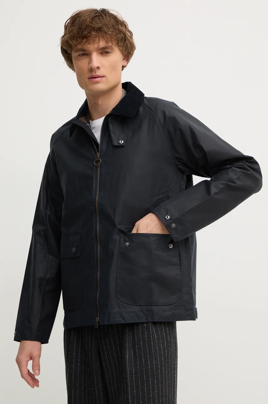 Barbour kurtka bawełniana Short Bedale Wax Jacket