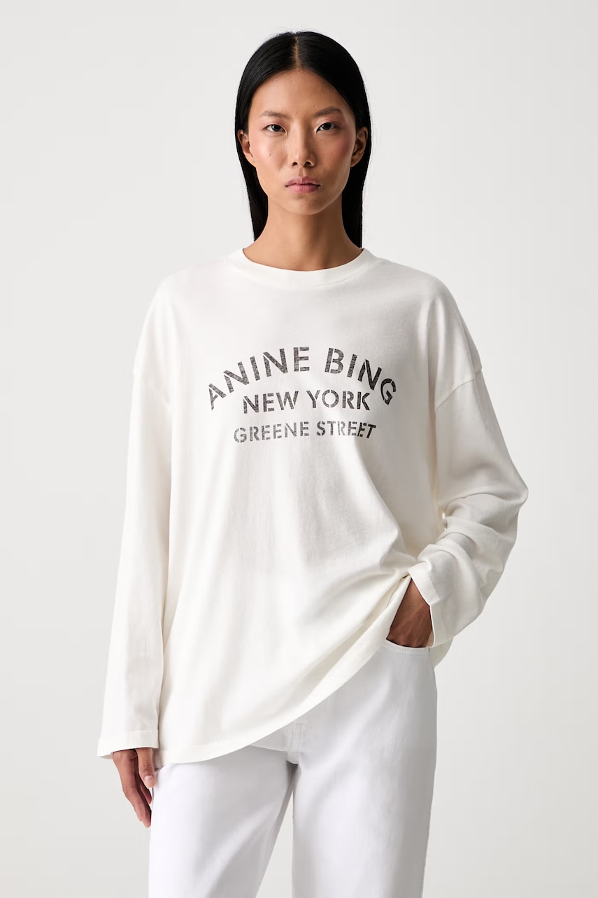 Anine Bing longsleeve damski bawełniany IVAN