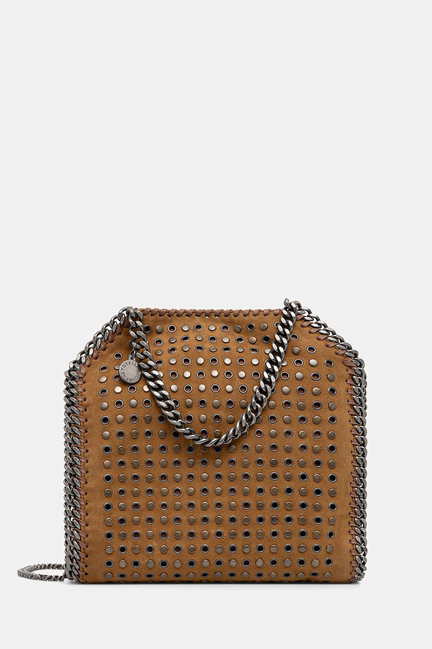 Stella McCartney FALABELLA MINI torebka damska z imitacji zamszu