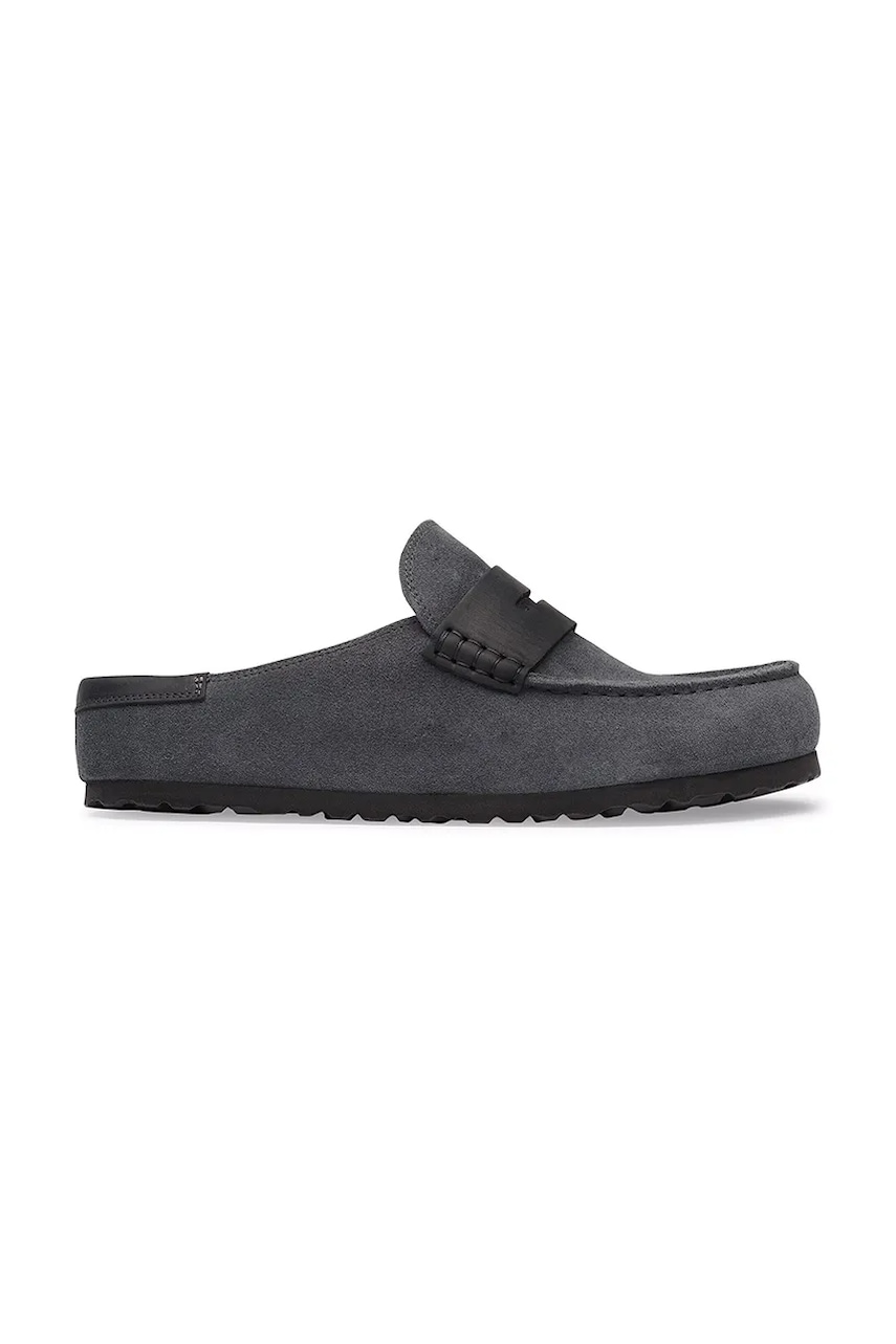 Birkenstock Naples Wrapped LEVE/LEOI klapki mules damskie zamszowe