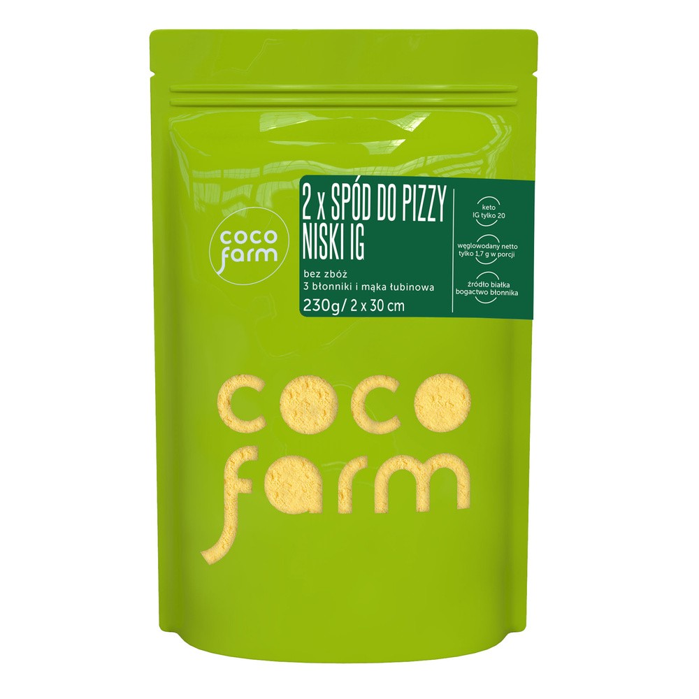 Coco Farm, spód do pizzy, 2 x 30 cm, mieszanka, 230 g